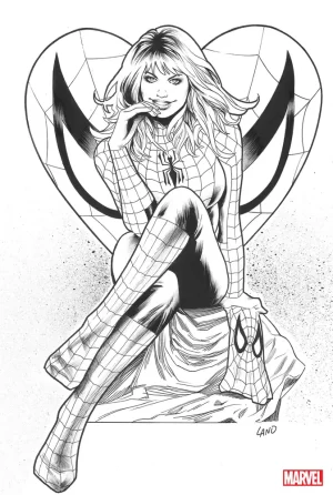 Amazing Spider-Man #25 (50 Copy Land Virgin B&W Variant)