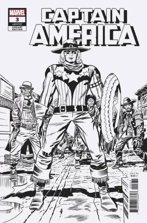 Captain America #3 (Kirby Remastered B&W Variant)