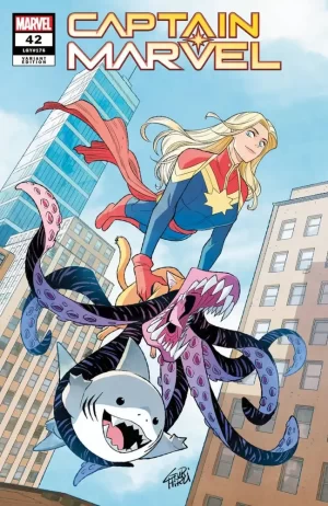 Captain Marvel #42 (Gurihiru Jeff the Landshark Variant)