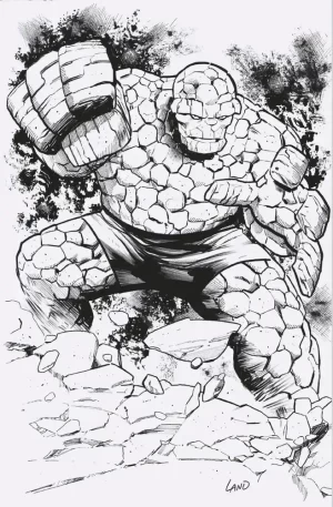 Fantastic Four #7 (50 Copy Land Virgin B&W Variant)