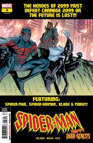 Spider-Man 2099 Dark Genesis #3 (of 5) (2nd Ptg Mason Variant)
