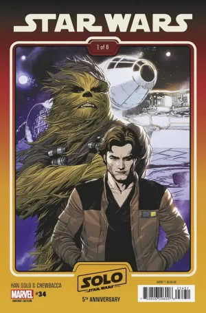 Star Wars #34 (Yu Tobias Beckett Solo 5th Anniv Movie Variant)