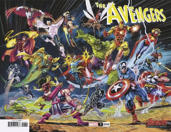 Avengers #7 (Leo Castellani Avengers 60th Wraparound Variant)