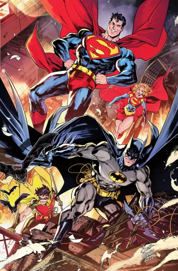 Batman Superman Worlds Finest #13 (Cover D - 1:25 Fico Ossio Card Stock Variant)