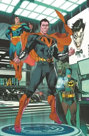 Batman Superman Worlds Finest #19 (Cover C - Dan Mora Nicolas Cage Super-Variant Card Stock Variant)