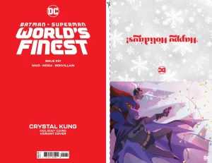 Batman Superman Worlds Finest #21 (Cover C - Crystal Kung DC Holiday Card Special Edition Variant)