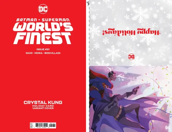 Batman Superman Worlds Finest #21 (Cover C - Crystal Kung DC Holiday Card Special Edition Variant)