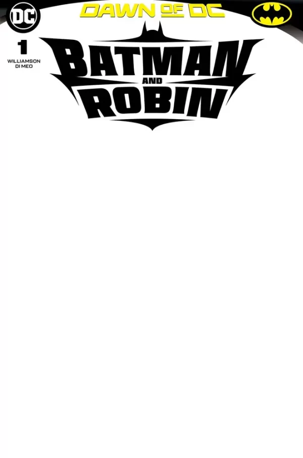 Batman and Robin #1 (Cover D - Blank Card Stock Variant)