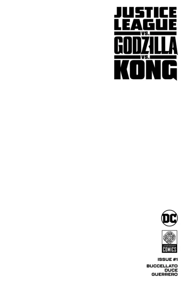 Justice League vs Godzilla vs Kong #1 (of 6) (Cover D - Blank Card Stock Variant)