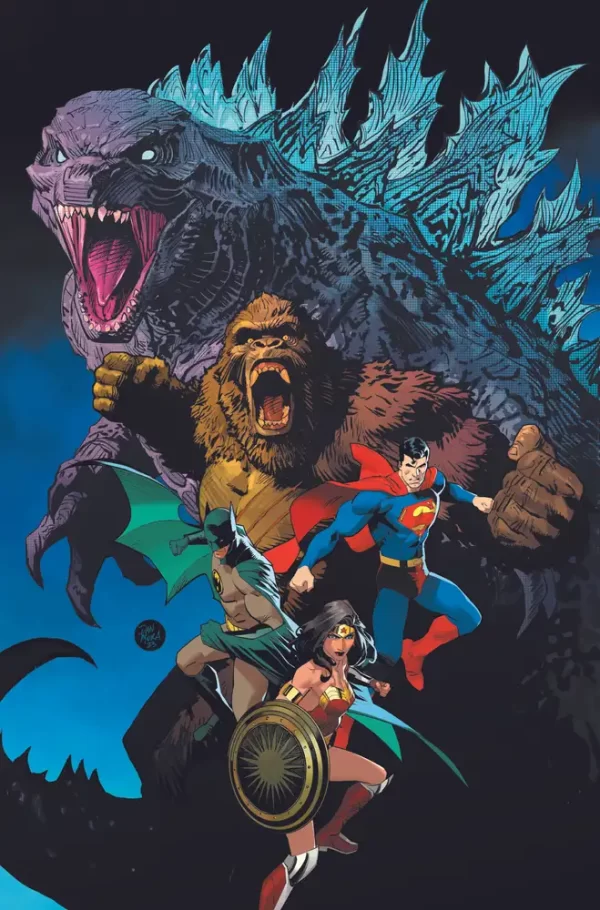 Justice League vs Godzilla vs Kong #1 (of 6) (Cover H - Inc 1:25 Dan Mora Card Stock Variant)