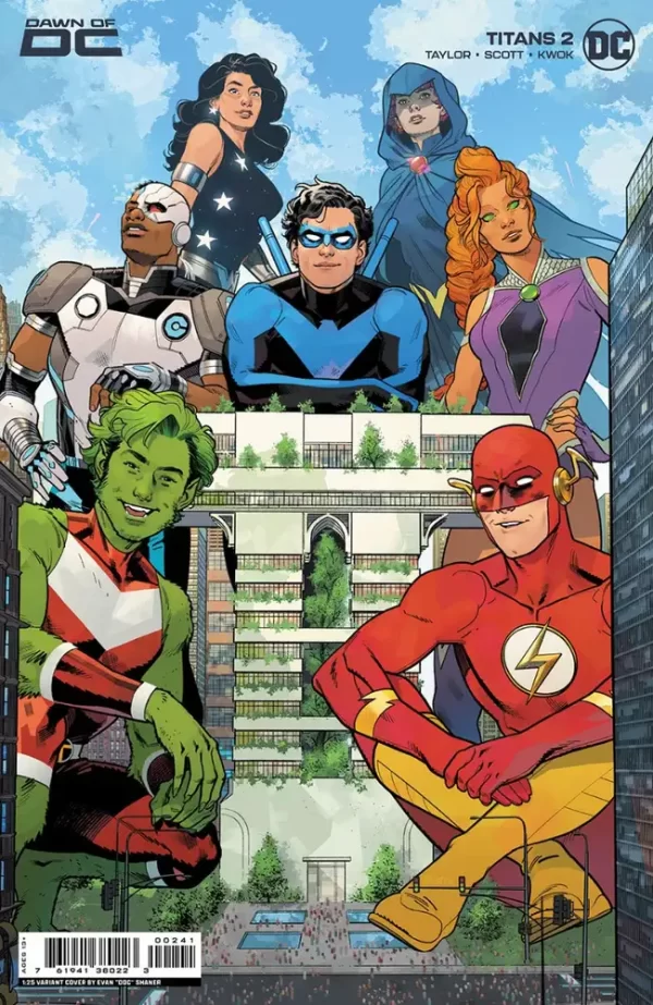 Titans #2 (Cover F - 1:25 Even Doc Shaner Card Stock Variant)