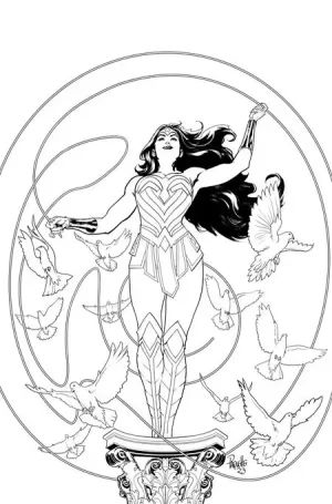 Wonder Woman #800 (Cover J - 1:50 Yanick Paquette Black & White Card Stock Variant)