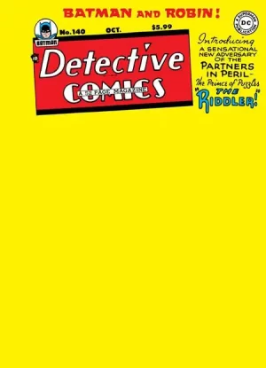 Detective Comics #140 Facsimile Edition (Cover B - Blank Card Stock Variant)