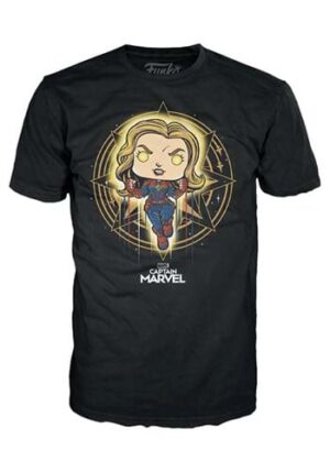 Funko POP! POP & Tee: Marvel Captain Marvel Figure & T-shirt