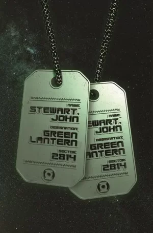 Green Lantern War Journal #1 (Cover E - John Stewart Glow-In-The-Dark Dog Tag Card Stock Variant)