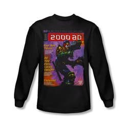 Judge Dredd Shirt 2000AD Long Sleeve Black Tee T-Shirt
