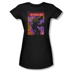 Judge Dredd Shirt Juniors 2000AD Black T-Shirt