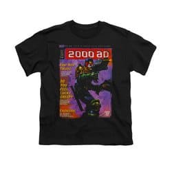 Judge Dredd Shirt Kids 2000AD Black T-Shirt