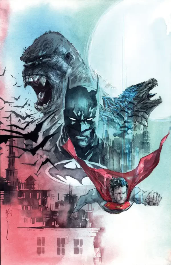 Justice League vs Godzilla vs Kong #2 (of 7) (Cover E - Inc 1:50 Dustin Nguyen Card Stock Variant)