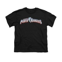 Power Rangers Shirt Kids Saban's Rangers Black T-Shirt