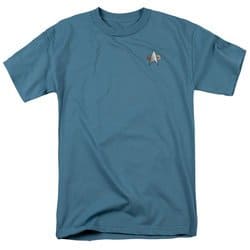 Star Trek - Deep Space Nine Shirt DS9 Science Emblem Adult Slate Tee T-Shirt