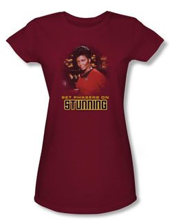 Star Trek Juniors Shirt Stunning Uhura Cardinal Red Tee T-Shirt