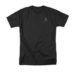 Star Trek Shirt Star Fleet Logo Black T-Shirt