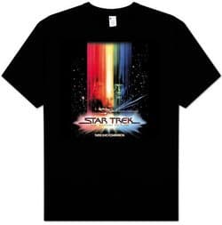 Star Trek T-shirt - Motion Picture Poster Adult Black
