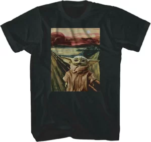 Star Wars Mandalorian Paint the Grogu T-Shirt SM