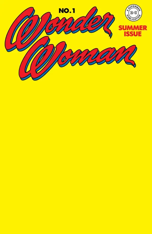 Wonder Woman #1 (Facsimile Edition (Cover C - Blank Card Stock Variant))