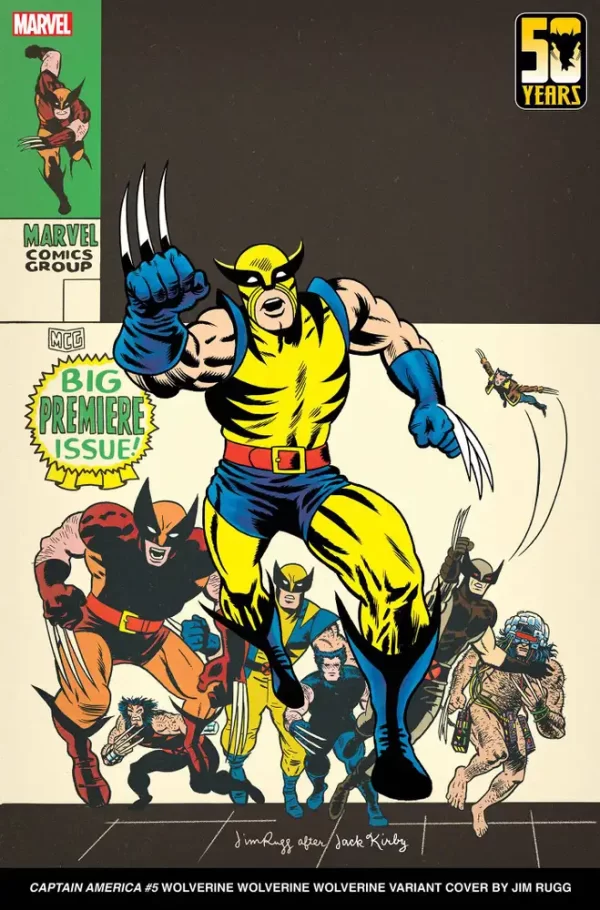 Captain America #5 Jim Rugg Wolverine Wolverine Wolverine