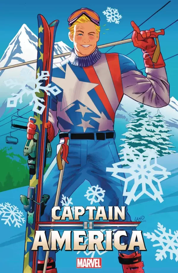 Captain America #4 ((Retailer 100 Copy Incentive Variant) Land Ski Chalet Vir Variant)