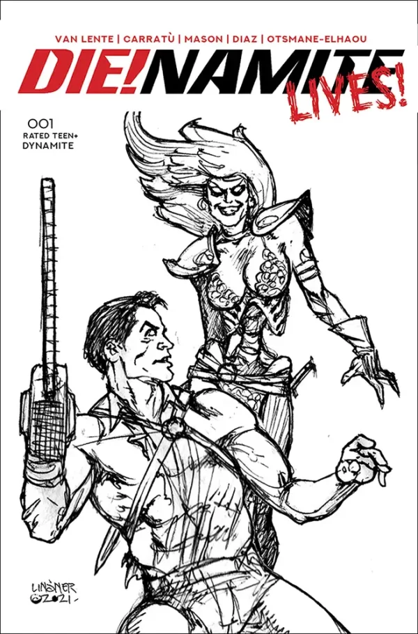 Die!namite Lives #1 (20 Copy Linsner Pencil Art Variant)