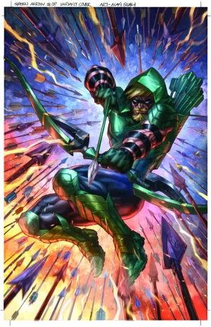 Green Arrow #8 (of 12) (Cover B - Alan Quah Card Stock Variant)