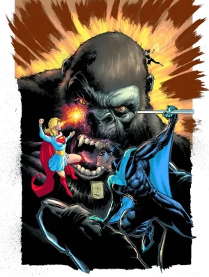 Justice League vs Godzilla vs Kong #4 (of 7) (Cover B - Whilce Portacio Kong Card Stock Variant)