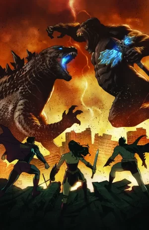 Justice League vs Godzilla vs Kong #4 (of 7) (Cover D - Inc 1:25 Jorge Molina Card Stock Variant)