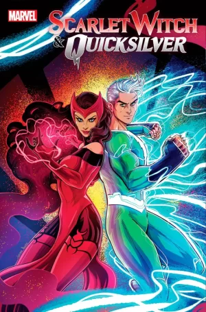 Scarlet Witch Quicksilver #1 (Luciano Vecchio Foil Variant)