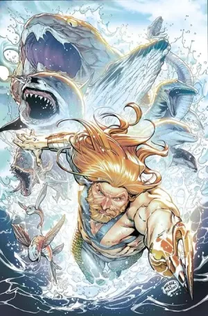 Aquaman #1 (Cover D - Brad Walker Deep Sea Ultra Gloss Variant) / Foil