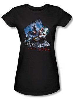 Batman Juniors T-Shirt - Arkham City Joke's On You! Black Tee