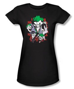 Batman Juniors T-Shirt - Four Of A Kind Black Tee