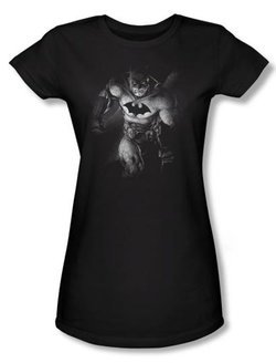 Batman Juniors T-Shirt - Materialized Black Tee