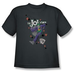 Batman Kids T-Shirt - Always A Joker Youth Charcoal Tee