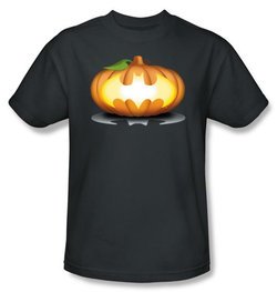 Batman Kids T-Shirt - Bat Pumpkin Logo Youth Charcoal Tee