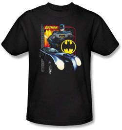 Batman Kids T-Shirt - Bat Racing Youth Black Tee