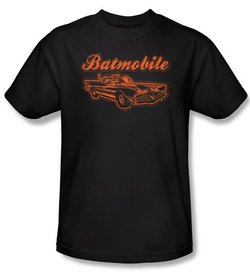 Batman Kids T-Shirt - Batmobile Youth Black Tee