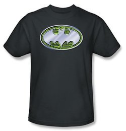 Batman Kids T-Shirt - Circuits Logo Charcoal Grey Youth Tee