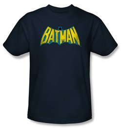 Batman Kids T-Shirt - Classic Batman Logo Youth Navy Blue Tee