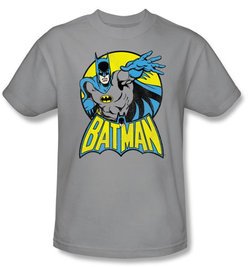 Batman Kids T-Shirt - DC Comics Superhero Youth Gray Tee