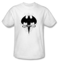 Batman Kids T-Shirt - Gothic Gotham Youth White Tee