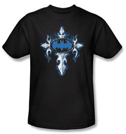 Batman Kids T-Shirt - Gothic Steel Logo Youth Black Tee